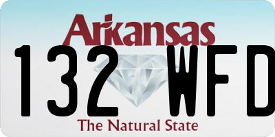 AR license plate 132WFD