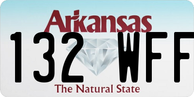 AR license plate 132WFF