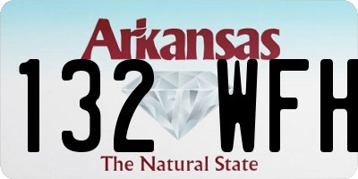 AR license plate 132WFH