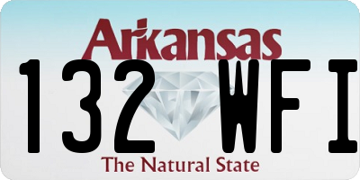 AR license plate 132WFI