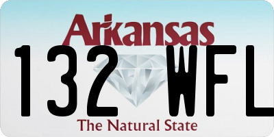 AR license plate 132WFL