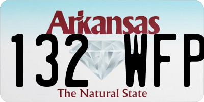 AR license plate 132WFP