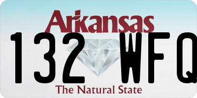 AR license plate 132WFQ