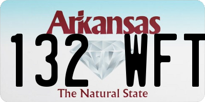 AR license plate 132WFT