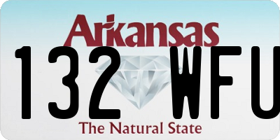 AR license plate 132WFU