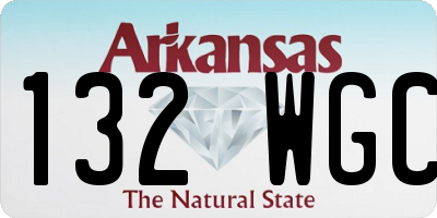AR license plate 132WGC