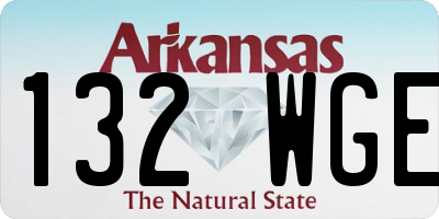 AR license plate 132WGE