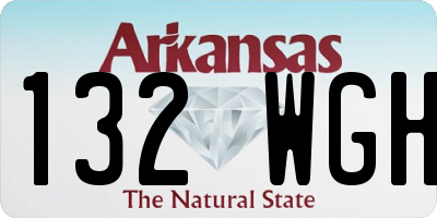 AR license plate 132WGH