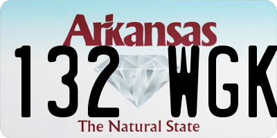 AR license plate 132WGK