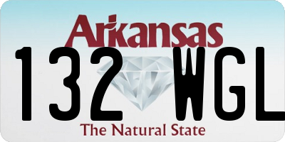AR license plate 132WGL