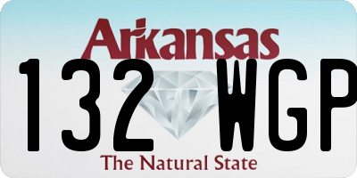 AR license plate 132WGP