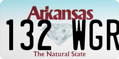 AR license plate 132WGR