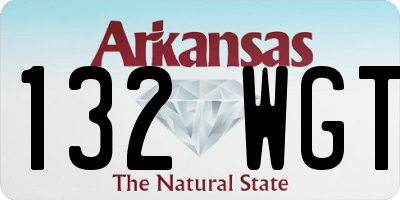 AR license plate 132WGT