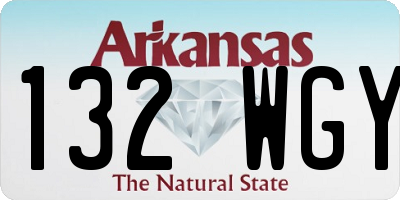 AR license plate 132WGY