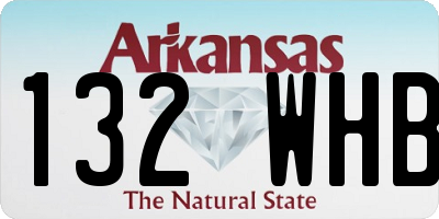 AR license plate 132WHB