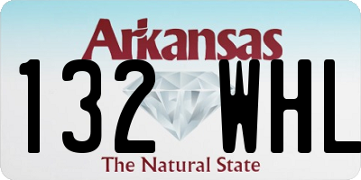 AR license plate 132WHL