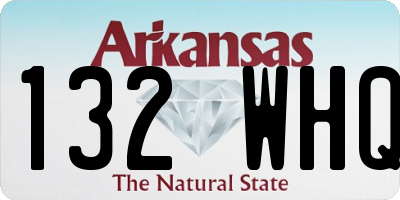 AR license plate 132WHQ
