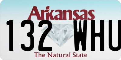 AR license plate 132WHU