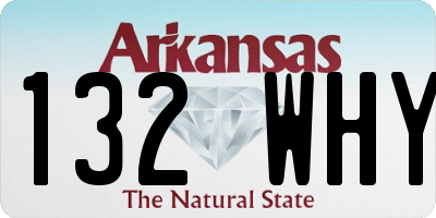 AR license plate 132WHY