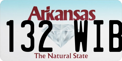 AR license plate 132WIB
