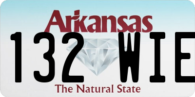 AR license plate 132WIE