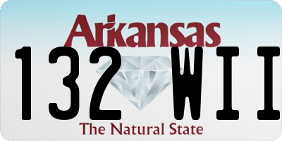 AR license plate 132WII
