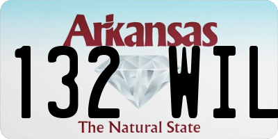 AR license plate 132WIL