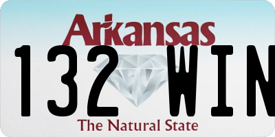 AR license plate 132WIN