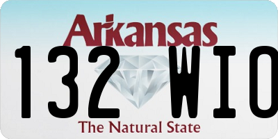 AR license plate 132WIO