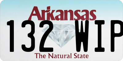 AR license plate 132WIP