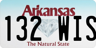 AR license plate 132WIS