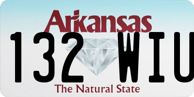 AR license plate 132WIU