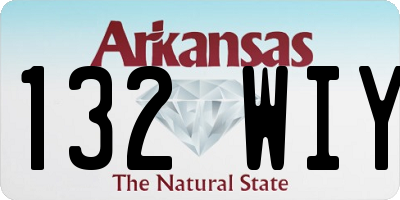 AR license plate 132WIY