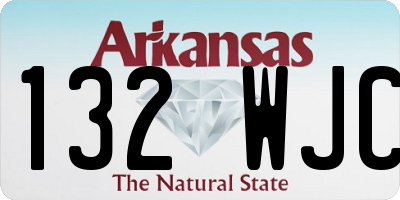 AR license plate 132WJC
