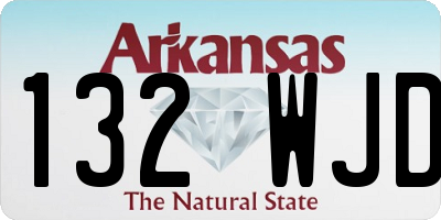 AR license plate 132WJD