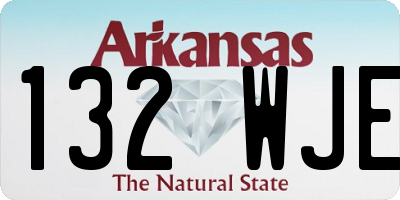 AR license plate 132WJE