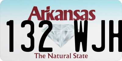 AR license plate 132WJH