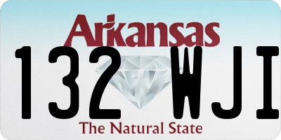 AR license plate 132WJI