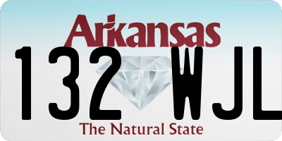 AR license plate 132WJL