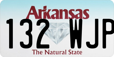 AR license plate 132WJP