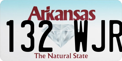 AR license plate 132WJR
