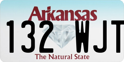 AR license plate 132WJT