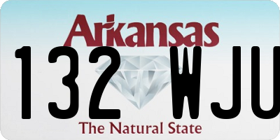 AR license plate 132WJU