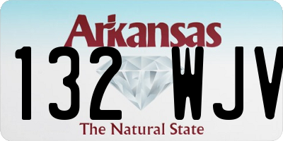 AR license plate 132WJV