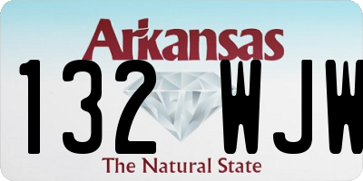 AR license plate 132WJW