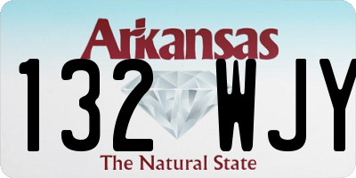 AR license plate 132WJY