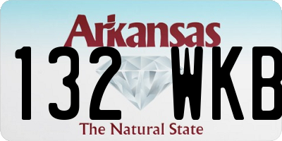 AR license plate 132WKB