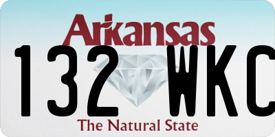 AR license plate 132WKC