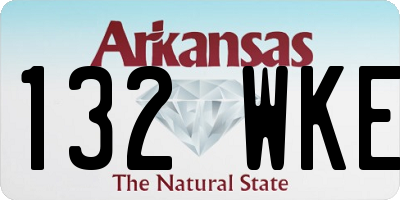 AR license plate 132WKE