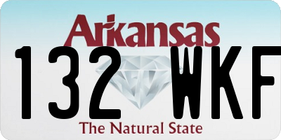 AR license plate 132WKF